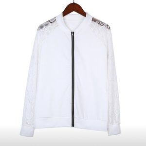 beste Women's Fashion Jacket Lace Patchw